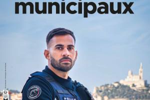 Affiche pour la campagne de recrutement de la Police municipale 2023