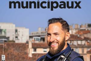 Affiche pour la campagne de recrutement de la Police municipale 2023